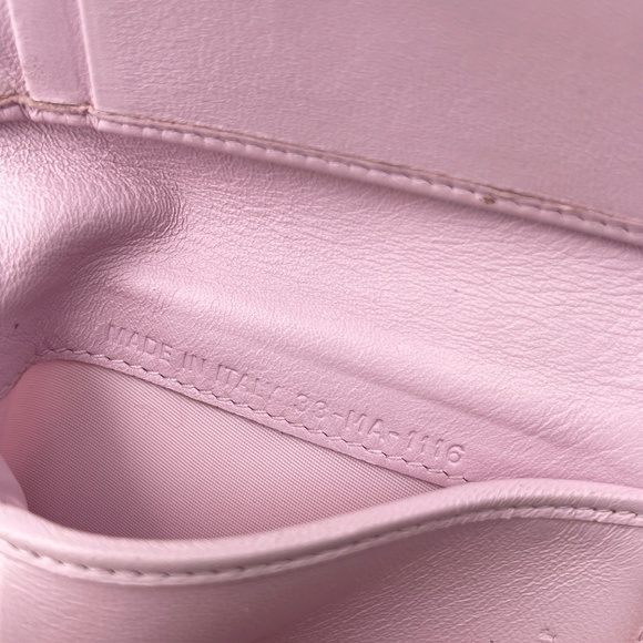 Christian Dior Pink Cannage Quilted lambskin leather lady patches wallet w/zip - Picture 10 of 15